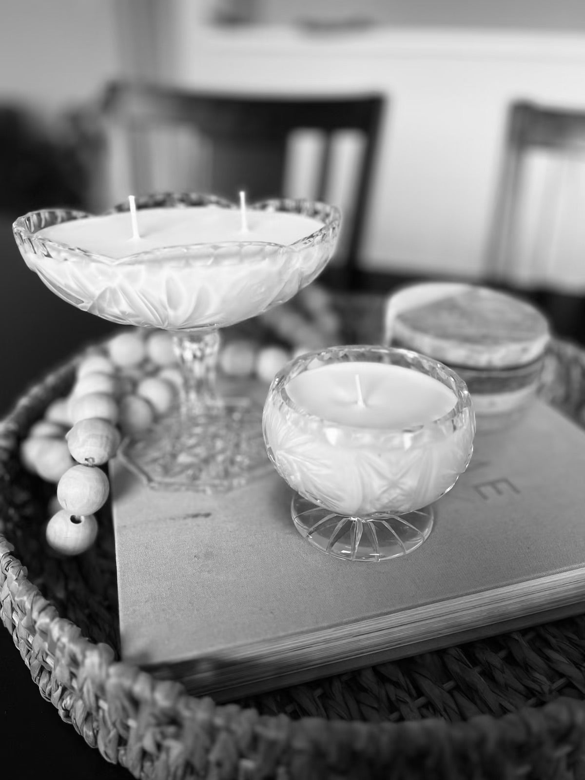 Stemware Collectibles - Soy Coconut Candles - Bobes Candle Co.